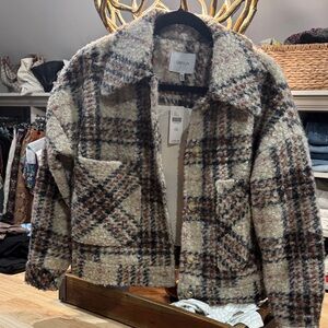 Greylin jacket in brown, black and cream XXS